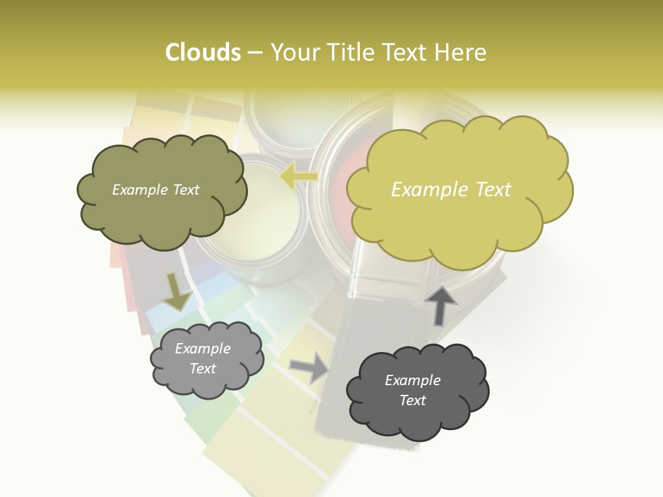 Pantone Plastic Decoration PowerPoint Template