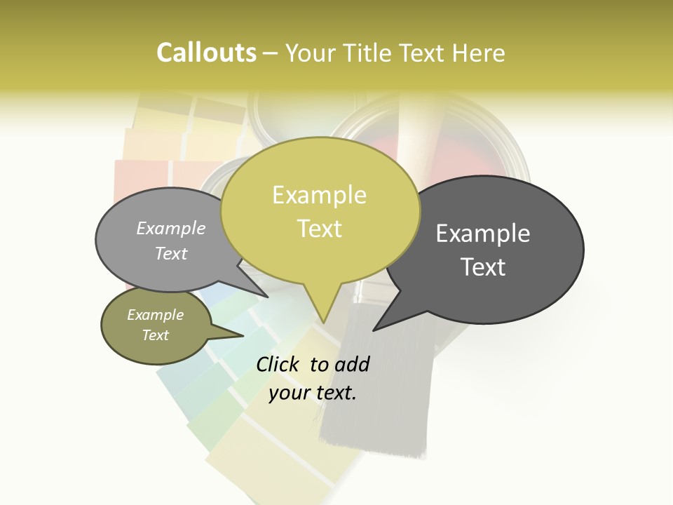 Pantone Plastic Decoration PowerPoint Template