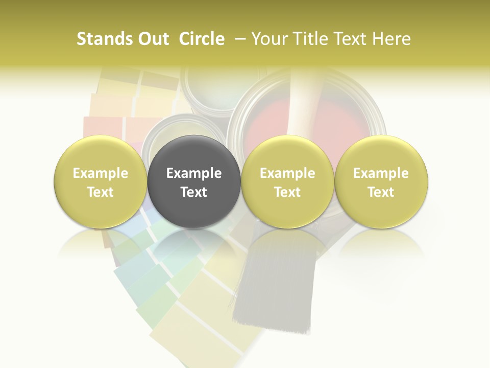 Pantone Plastic Decoration PowerPoint Template