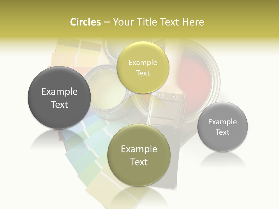 Pantone Plastic Decoration PowerPoint Template