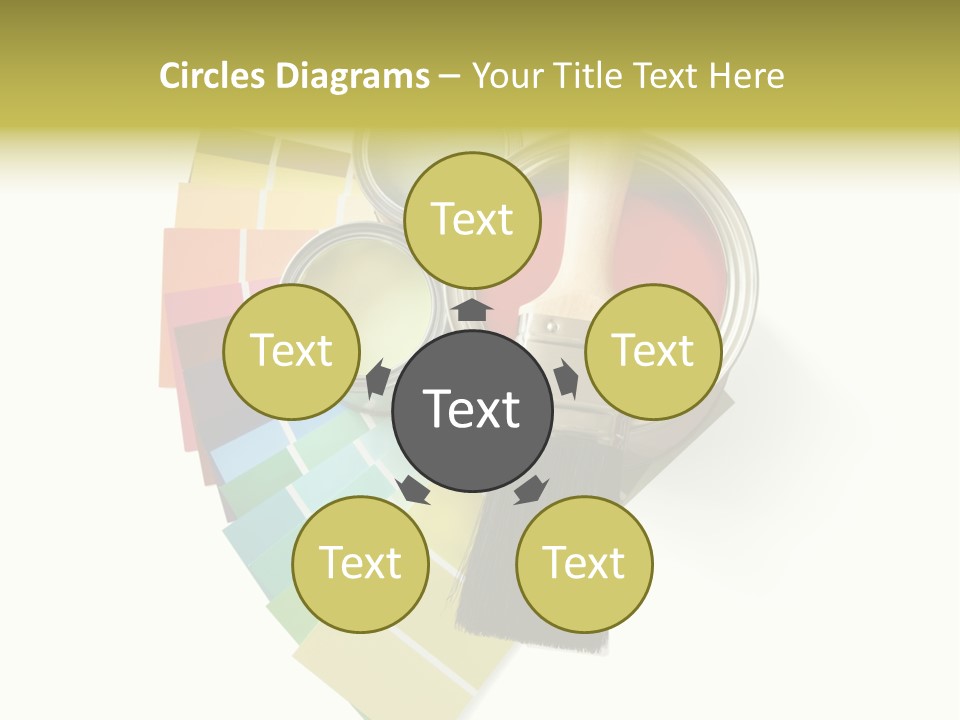Pantone Plastic Decoration PowerPoint Template