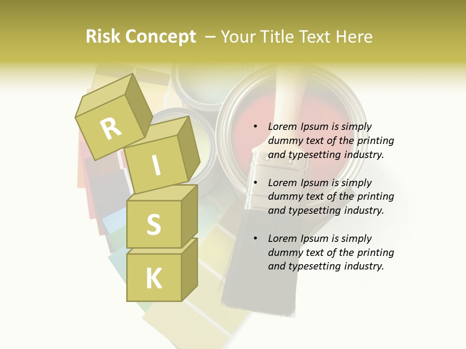 Pantone Plastic Decoration PowerPoint Template