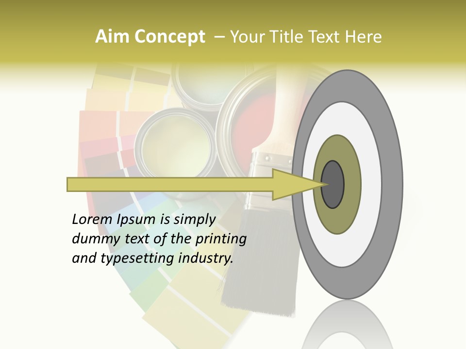 Pantone Plastic Decoration PowerPoint Template