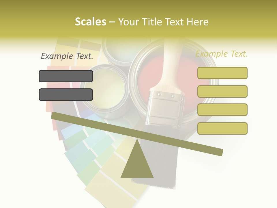 Pantone Plastic Decoration PowerPoint Template