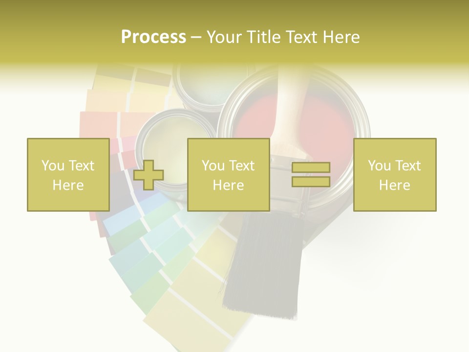 Pantone Plastic Decoration PowerPoint Template