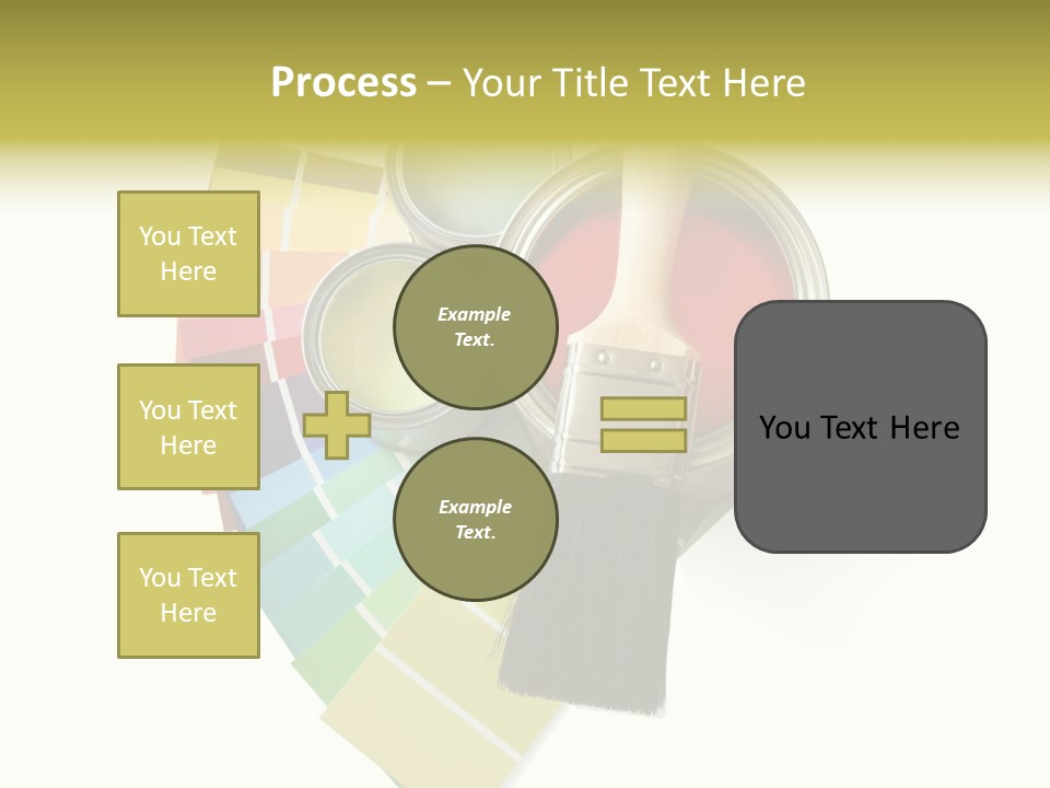 Pantone Plastic Decoration PowerPoint Template