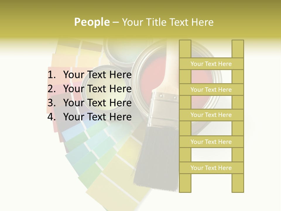Pantone Plastic Decoration PowerPoint Template