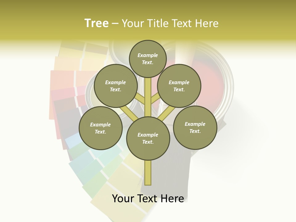 Pantone Plastic Decoration PowerPoint Template