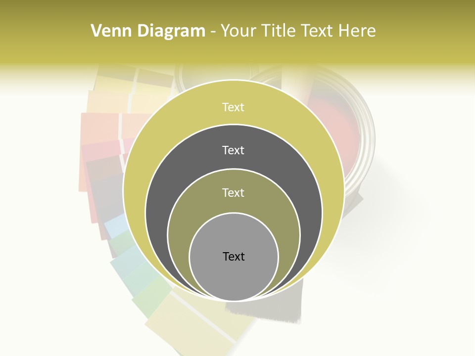 Pantone Plastic Decoration PowerPoint Template