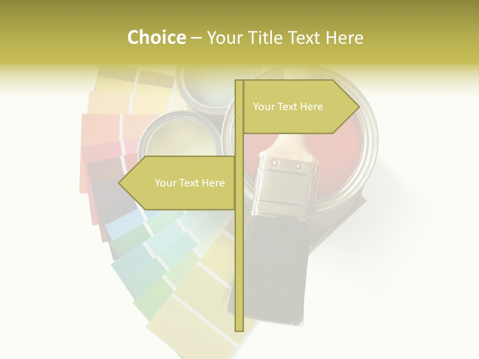 Pantone Plastic Decoration PowerPoint Template