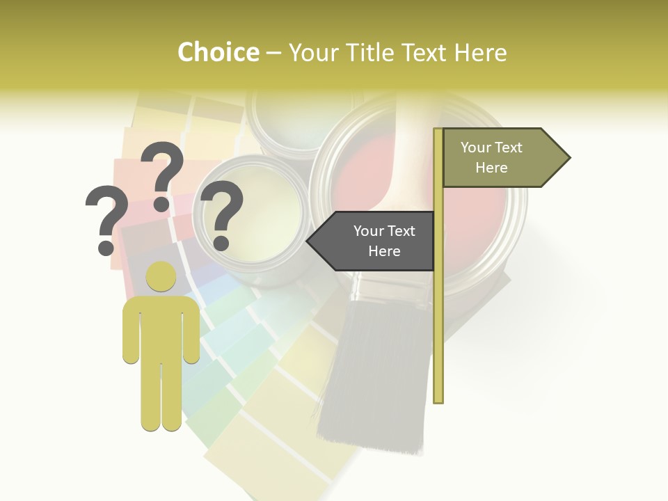 Pantone Plastic Decoration PowerPoint Template