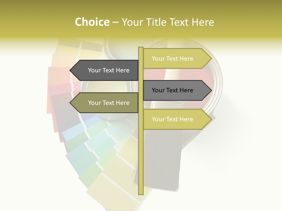Pantone Plastic Decoration PowerPoint Template