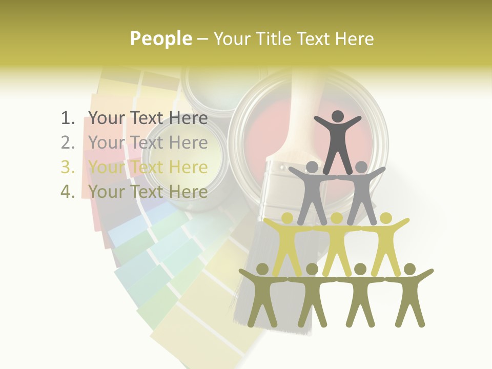 Pantone Plastic Decoration PowerPoint Template