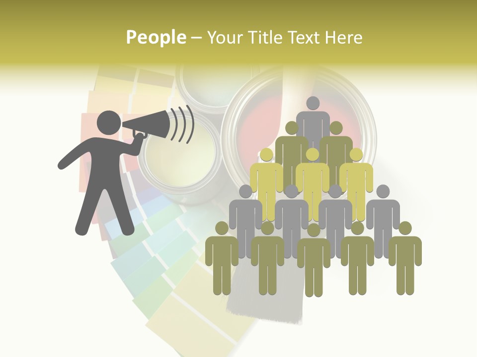 Pantone Plastic Decoration PowerPoint Template