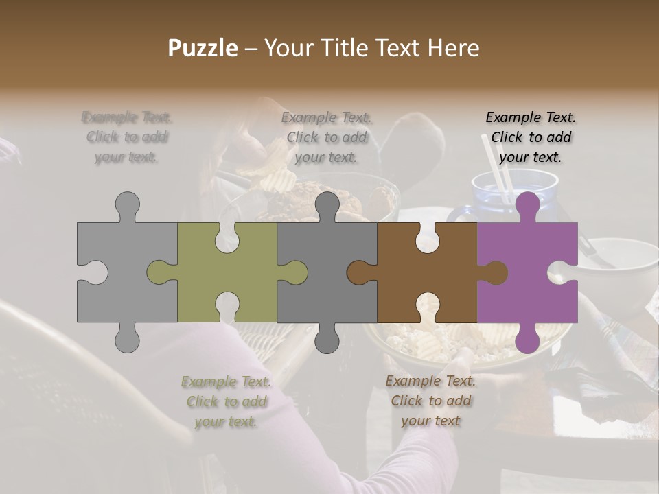 Comical One Popcorn PowerPoint Template