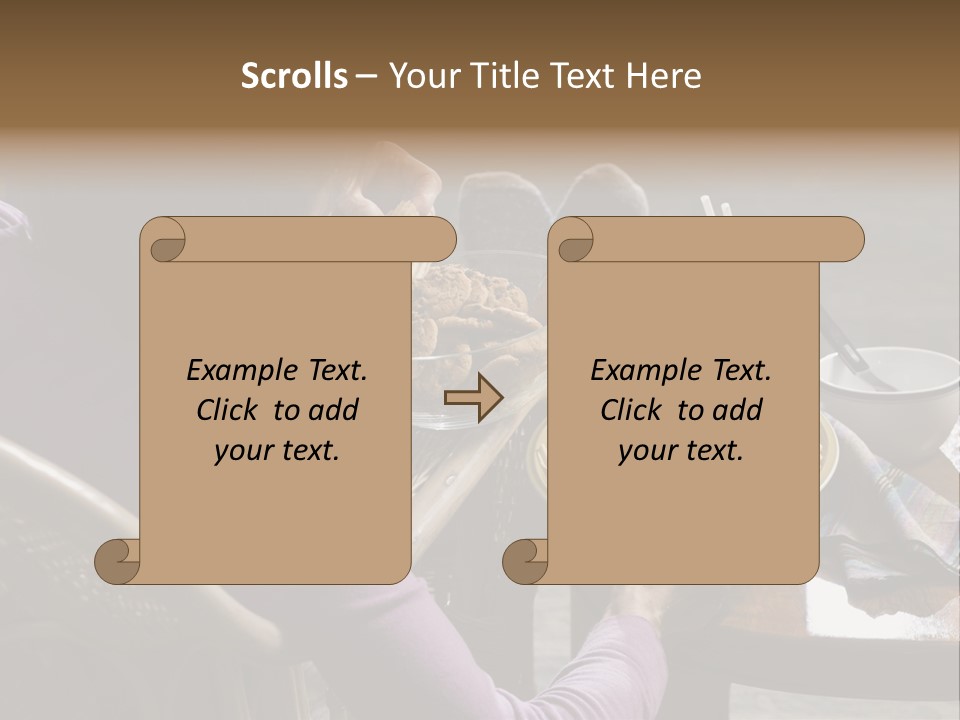 Comical One Popcorn PowerPoint Template