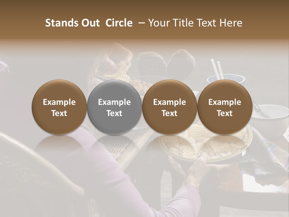 Comical One Popcorn PowerPoint Template