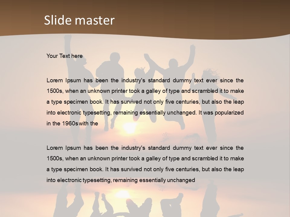 Beautiful Coast Hands PowerPoint Template