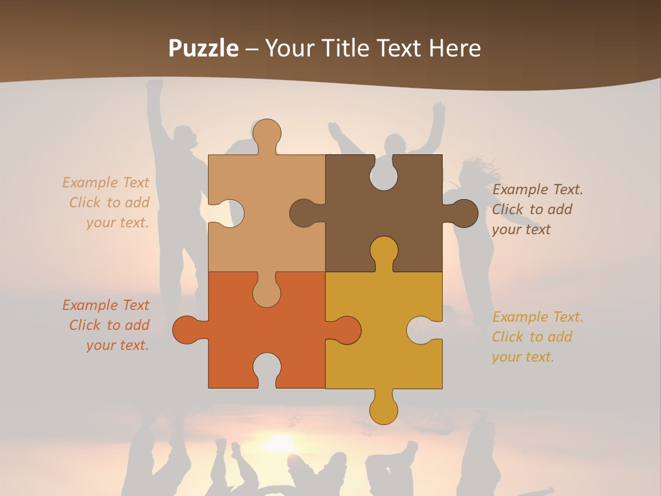 Beautiful Coast Hands PowerPoint Template