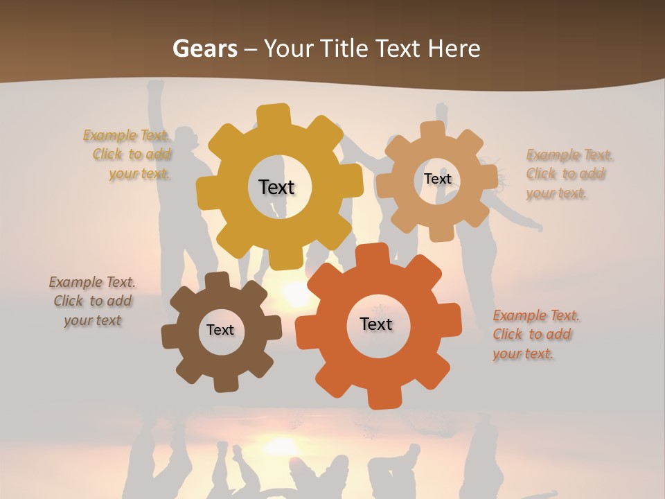 Beautiful Coast Hands PowerPoint Template