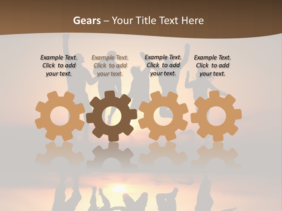 Beautiful Coast Hands PowerPoint Template