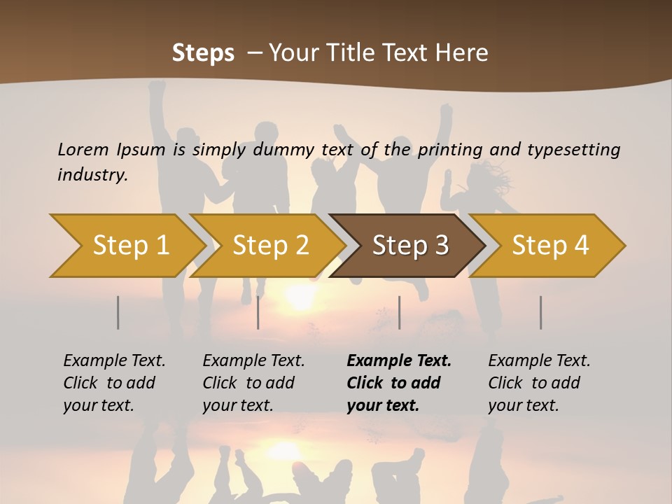 Beautiful Coast Hands PowerPoint Template