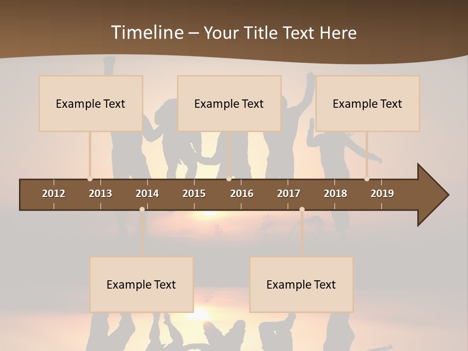 Beautiful Coast Hands PowerPoint Template