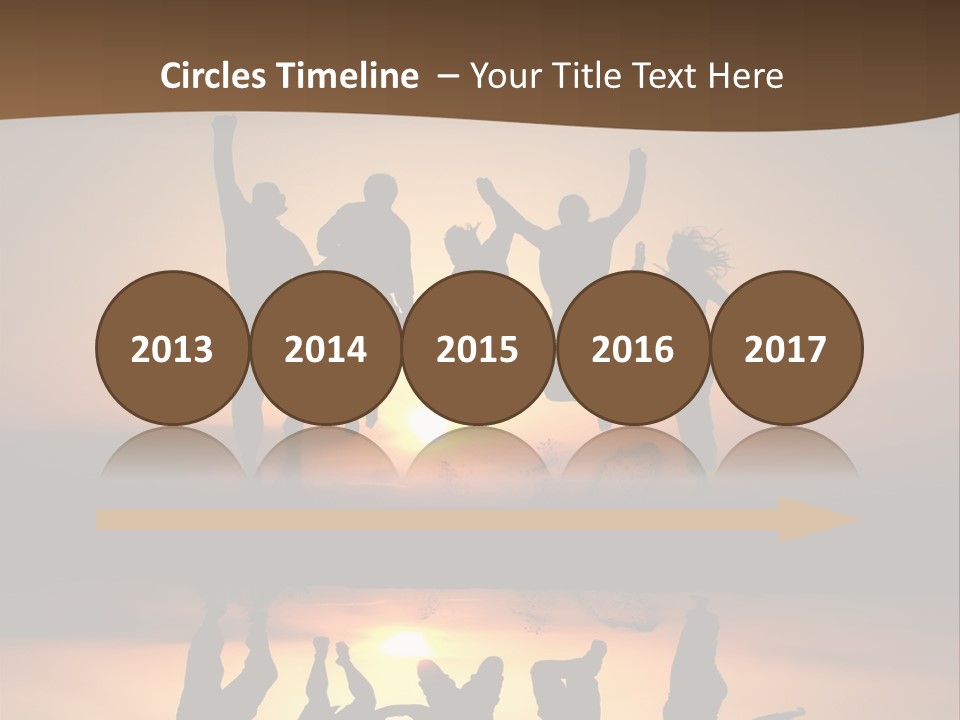 Beautiful Coast Hands PowerPoint Template