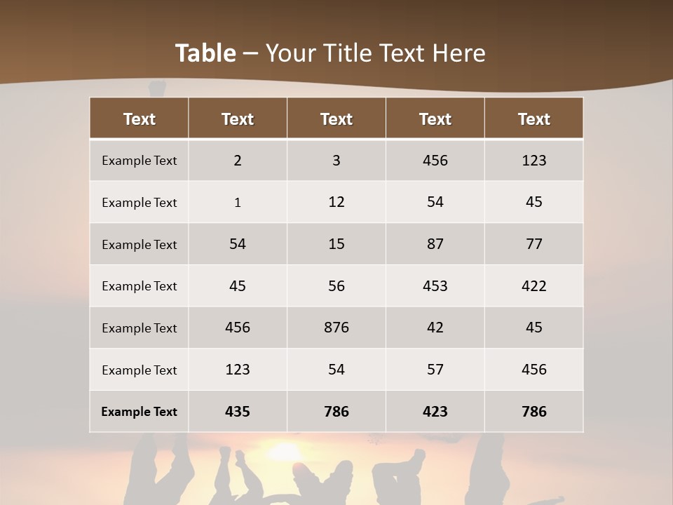 Beautiful Coast Hands PowerPoint Template