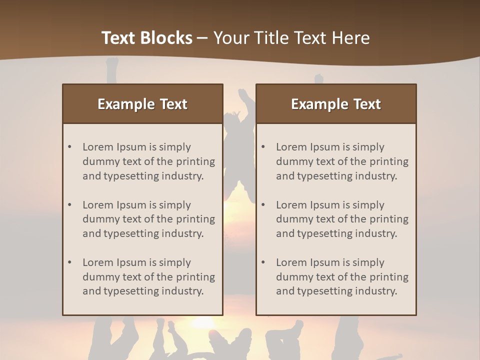 Beautiful Coast Hands PowerPoint Template