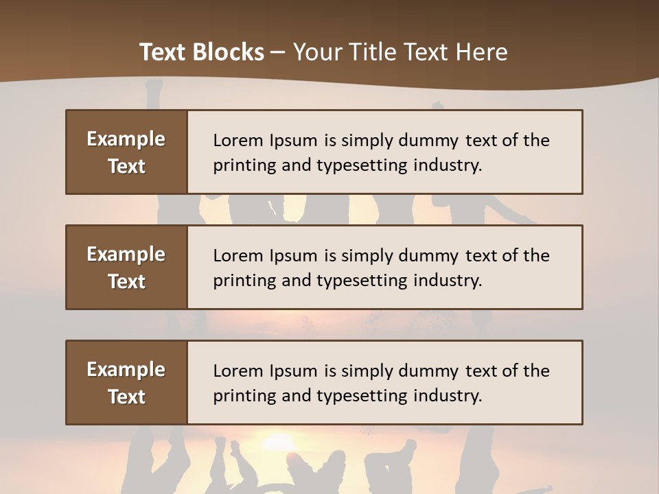 Beautiful Coast Hands PowerPoint Template
