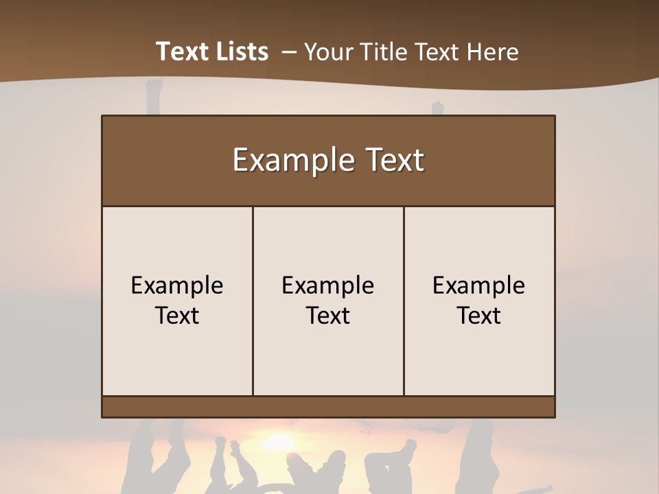 Beautiful Coast Hands PowerPoint Template