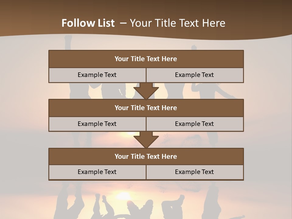 Beautiful Coast Hands PowerPoint Template