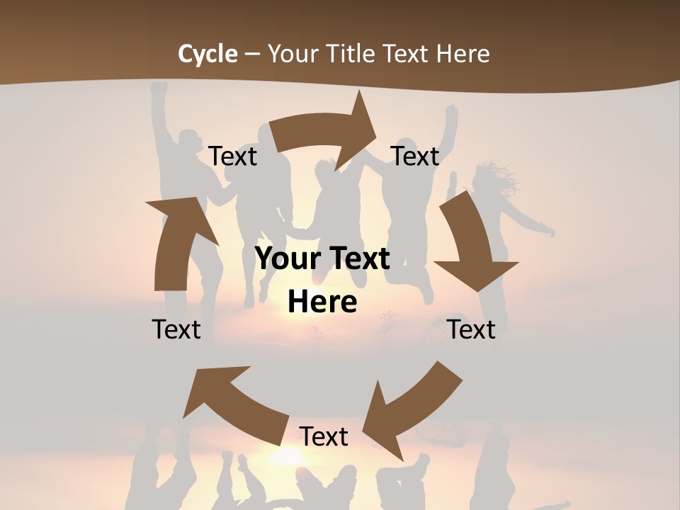 Beautiful Coast Hands PowerPoint Template