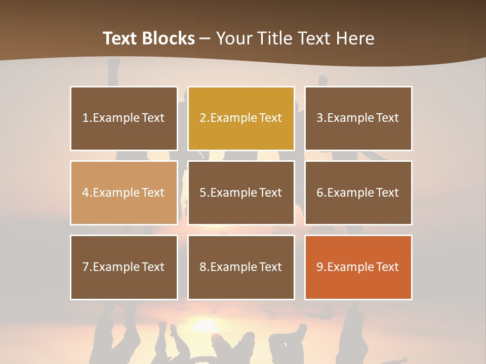Beautiful Coast Hands PowerPoint Template