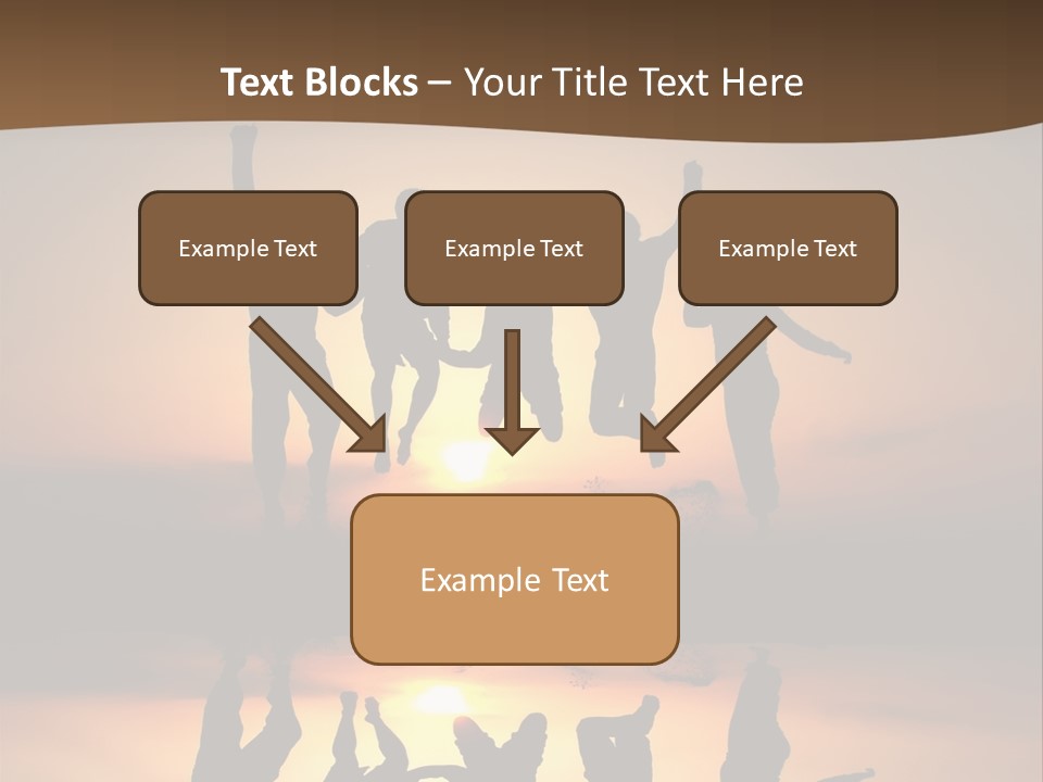 Beautiful Coast Hands PowerPoint Template