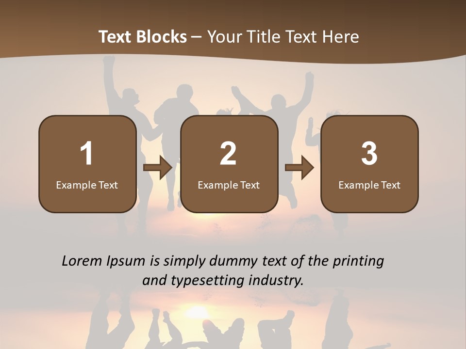 Beautiful Coast Hands PowerPoint Template