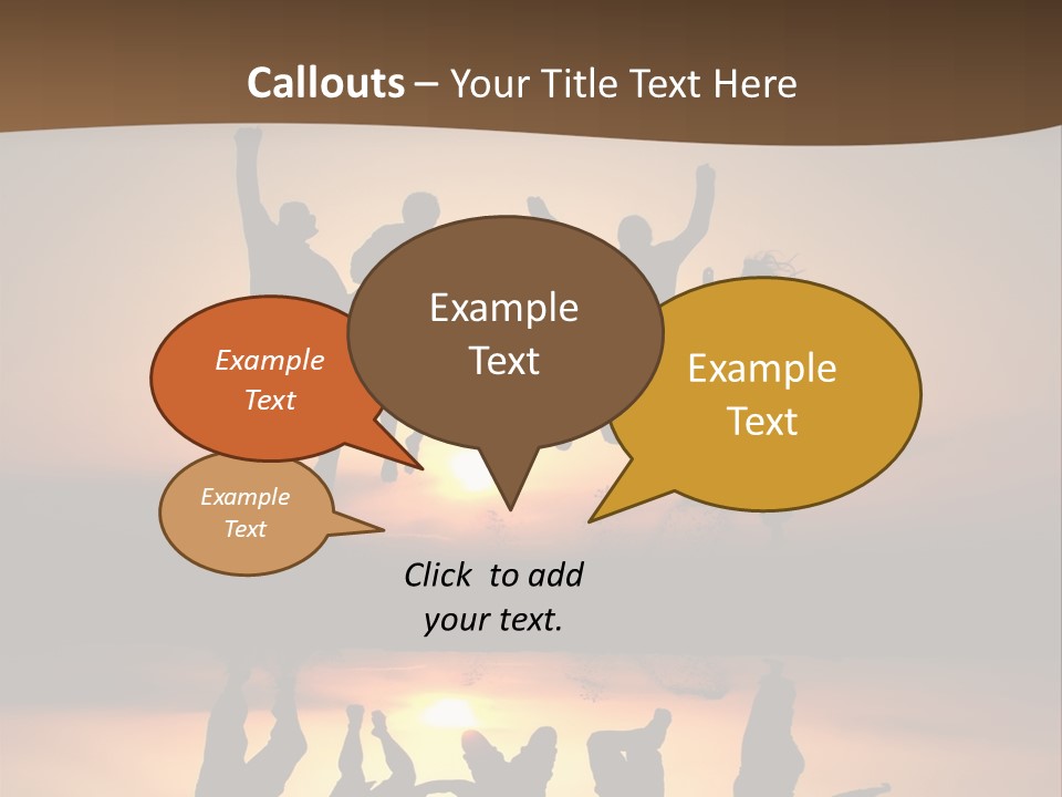 Beautiful Coast Hands PowerPoint Template
