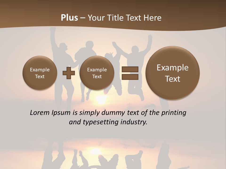 Beautiful Coast Hands PowerPoint Template