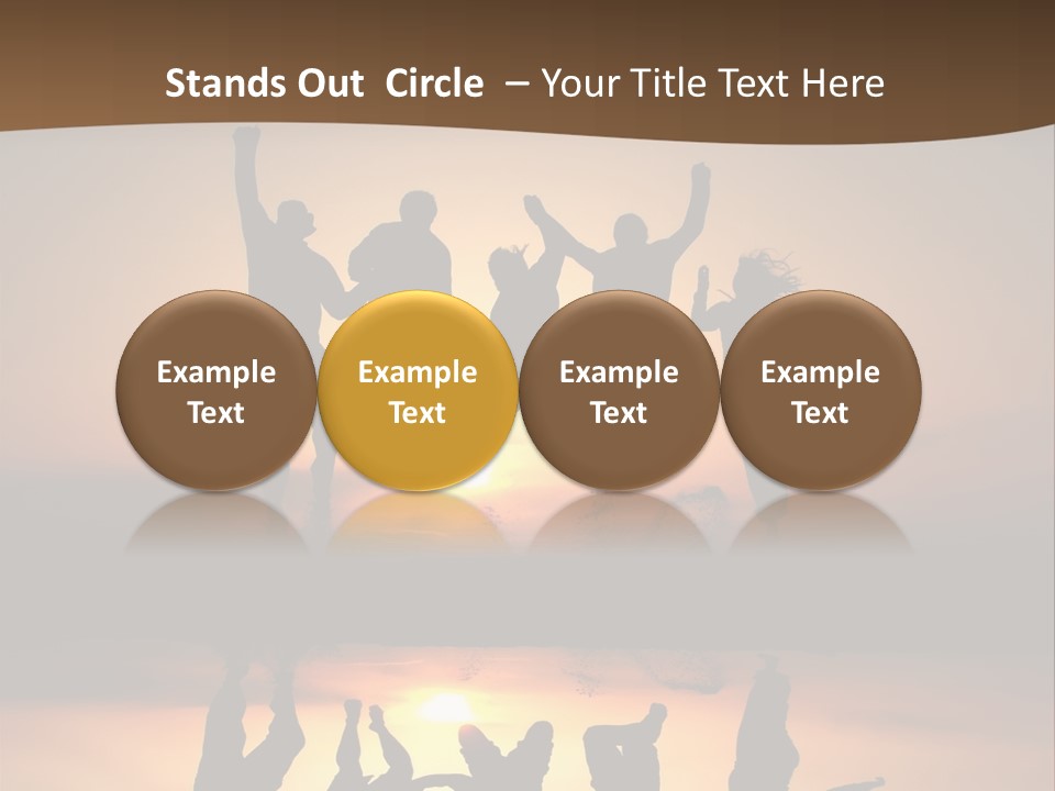 Beautiful Coast Hands PowerPoint Template