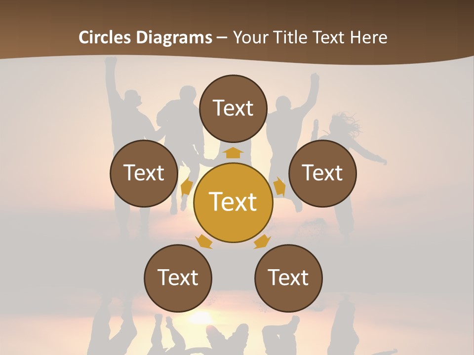 Beautiful Coast Hands PowerPoint Template