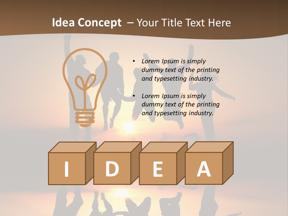 Beautiful Coast Hands PowerPoint Template