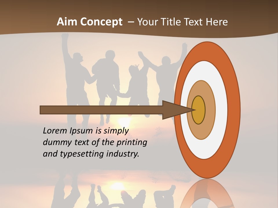 Beautiful Coast Hands PowerPoint Template