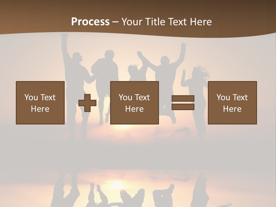 Beautiful Coast Hands PowerPoint Template