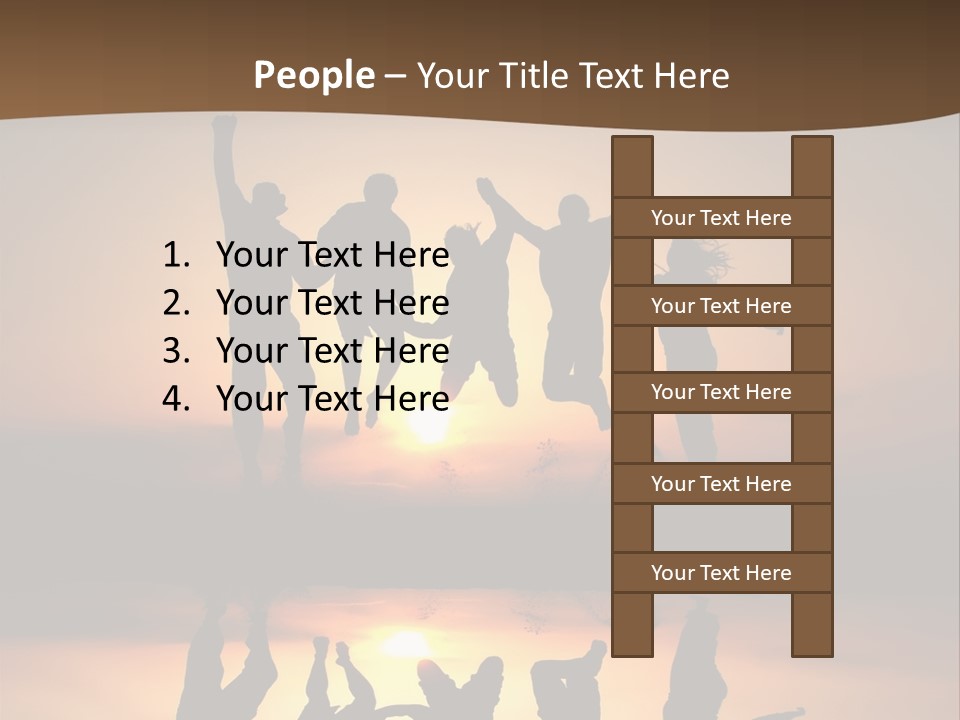 Beautiful Coast Hands PowerPoint Template