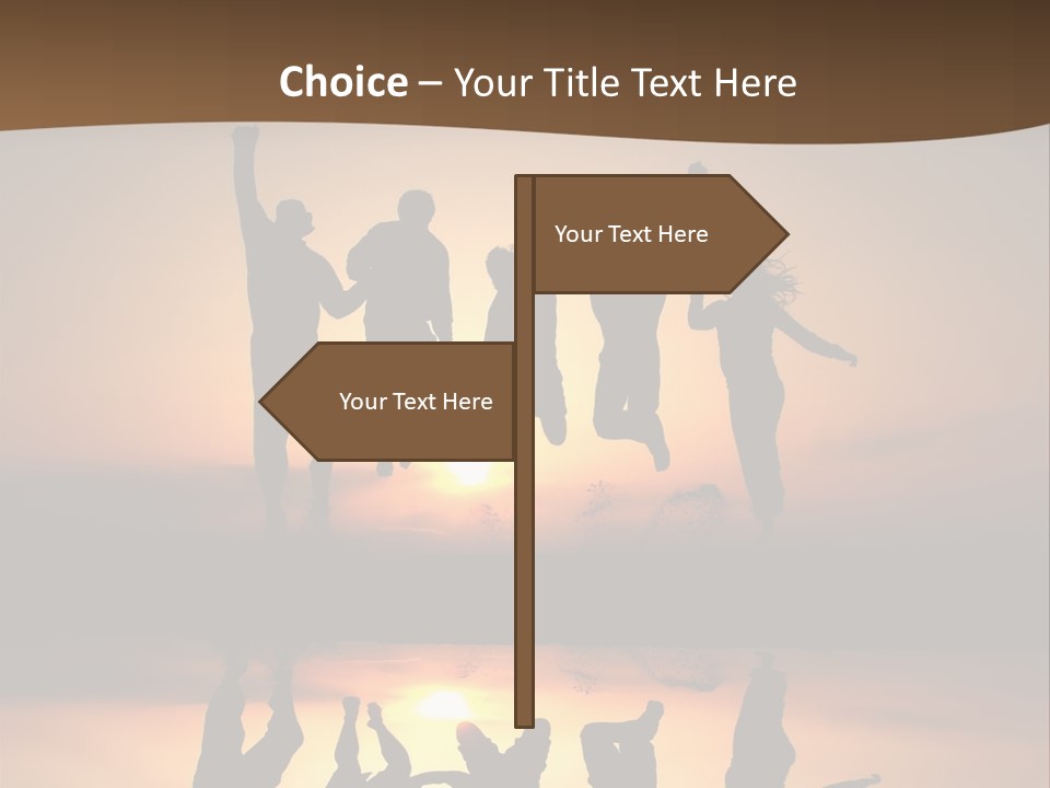 Beautiful Coast Hands PowerPoint Template