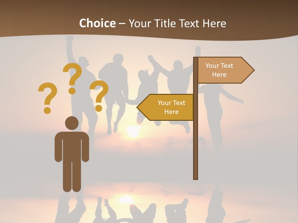 Beautiful Coast Hands PowerPoint Template