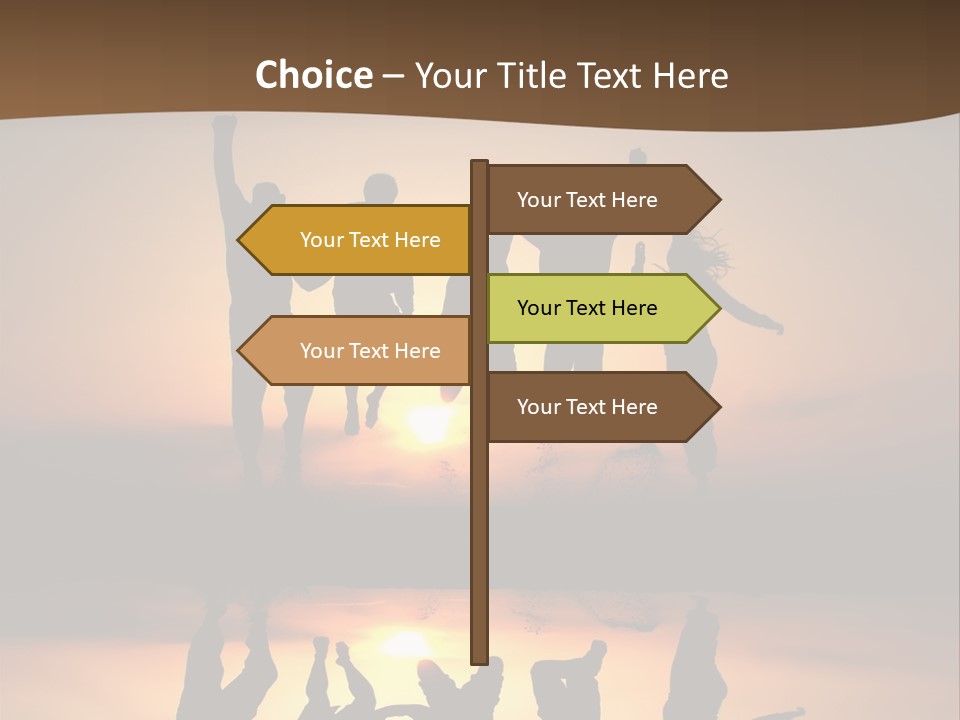 Beautiful Coast Hands PowerPoint Template
