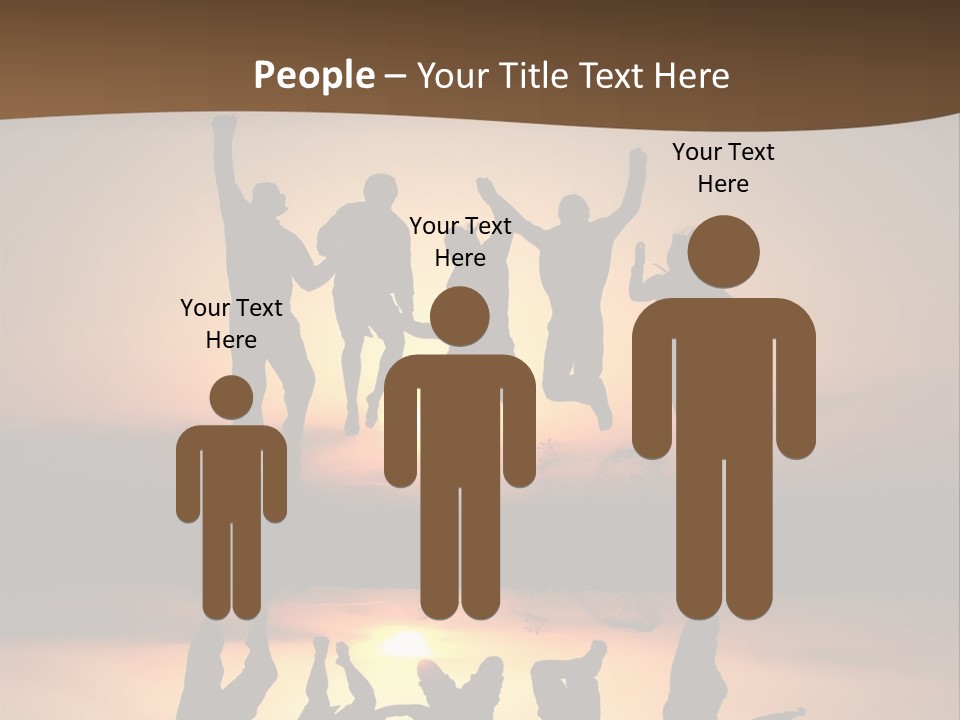 Beautiful Coast Hands PowerPoint Template