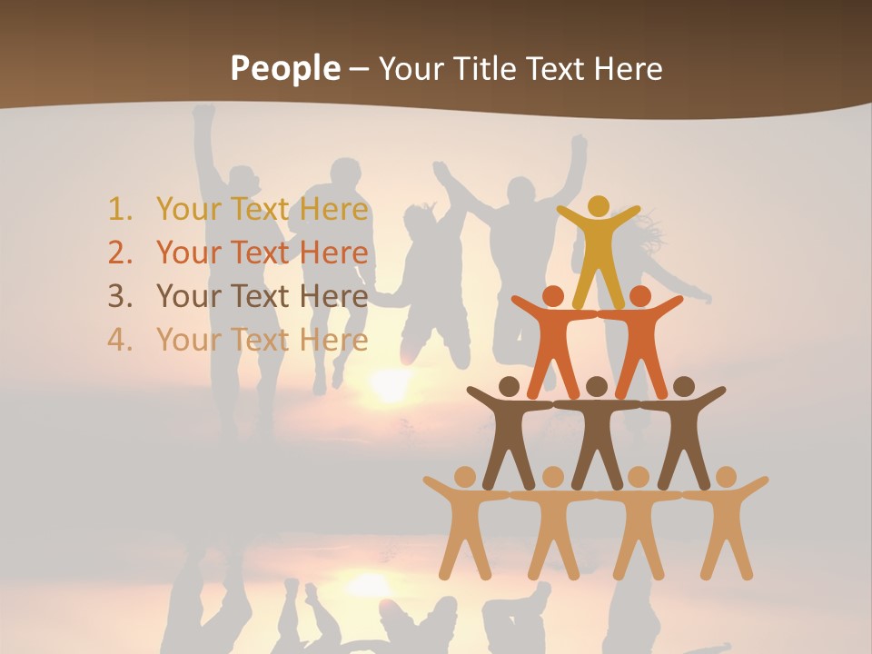 Beautiful Coast Hands PowerPoint Template